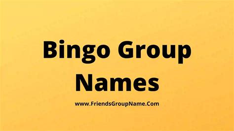 funny bingo team names|850+ Cool Bingo Name Ideas for your Group or team to play the .
